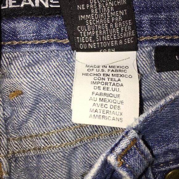 DKNY Ludlow Distressed Capris Sz 8 Rigid Cotton Destroyed - Picture 6 of 11